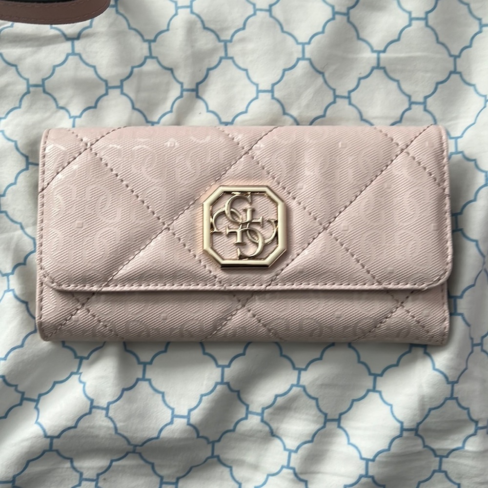 Light pink guess wallet